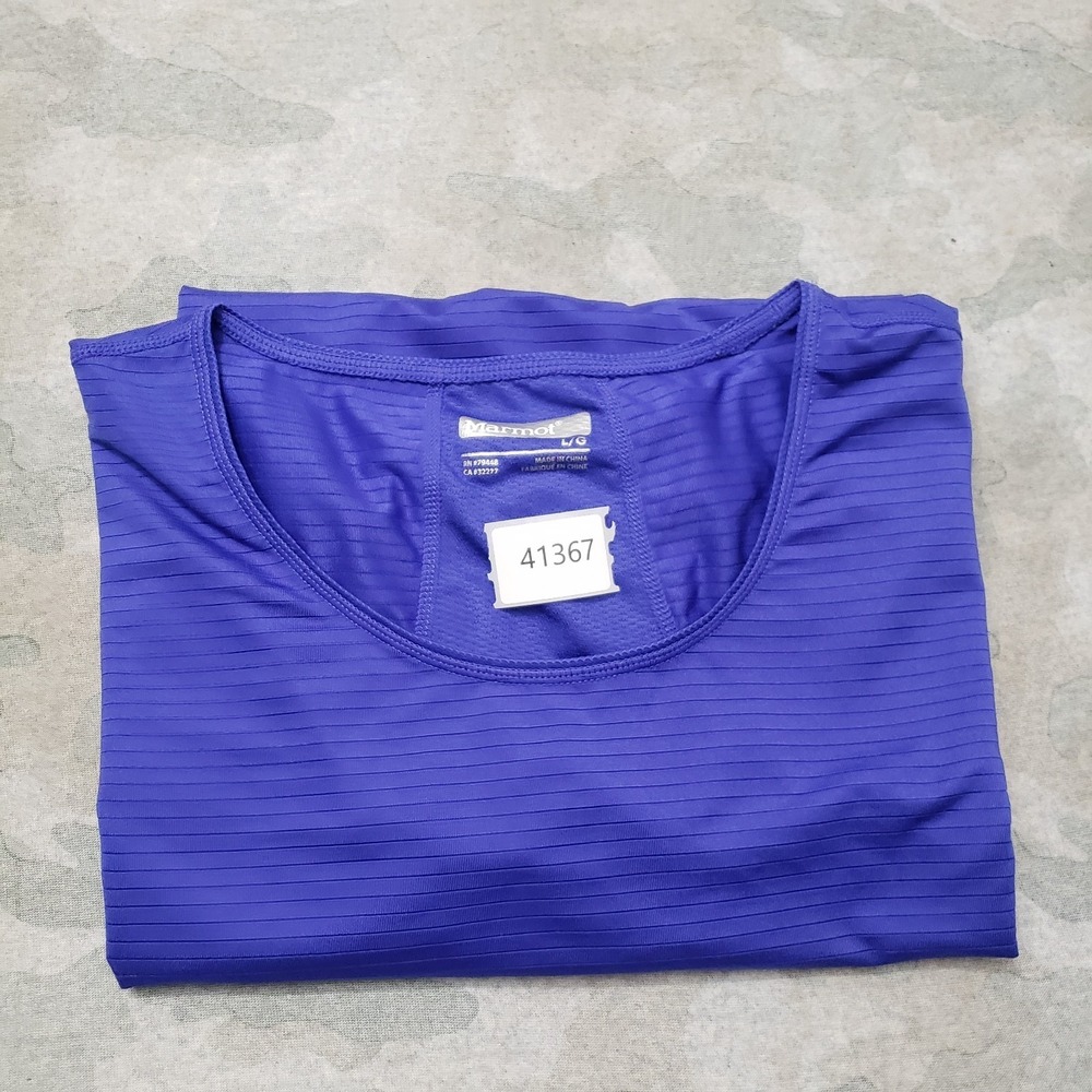 Marmot Top Womens Large Purple Pullover Short Sleeve - Picture 10 of 10